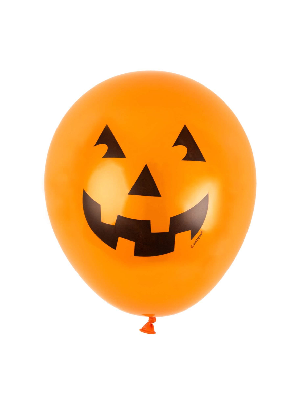 балони от латекс с усмихната тиква за halloween в оранжев цвят