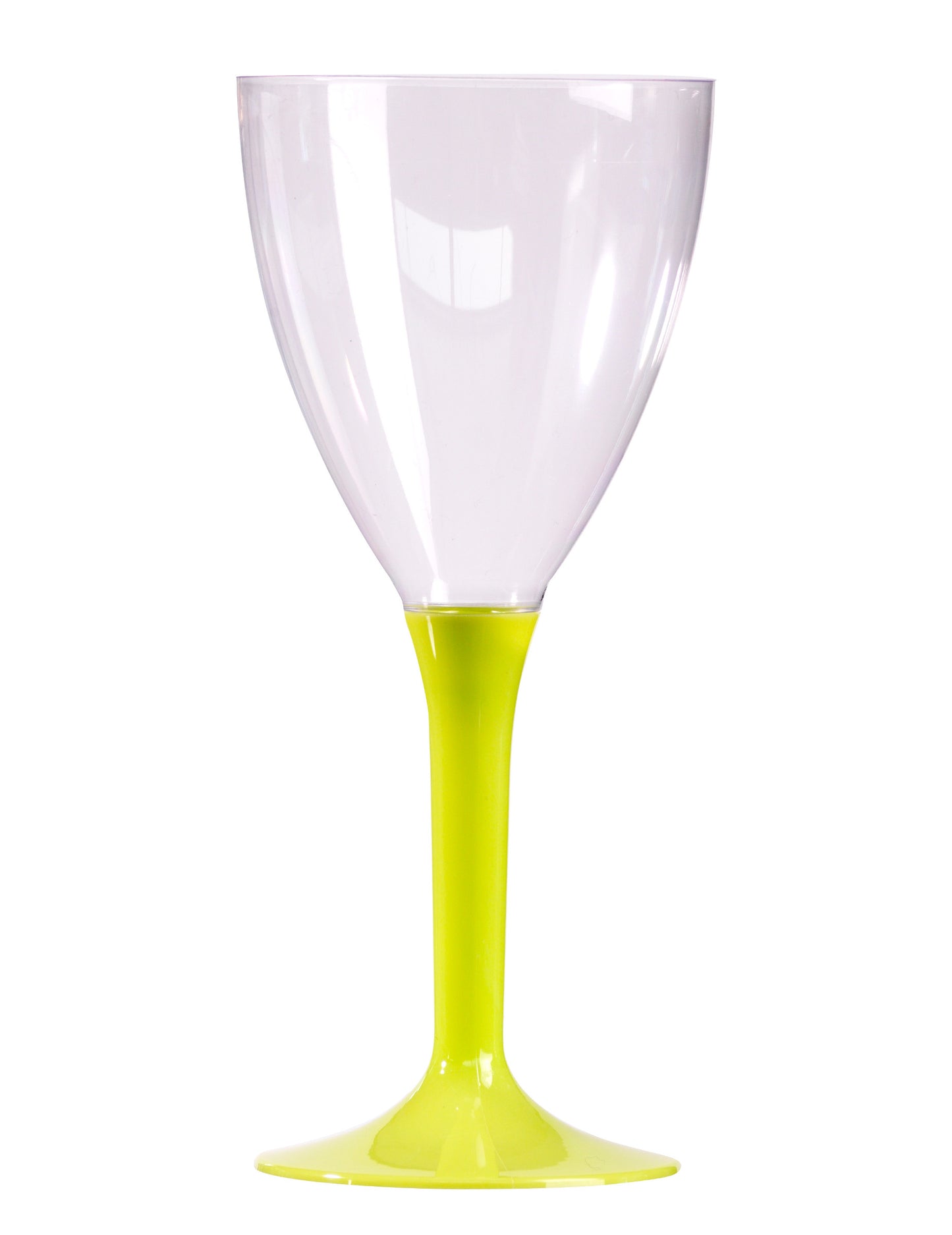 10 чаши за вино със зелена анасонова дръжка, 160 мл, за флуоресцентни партита