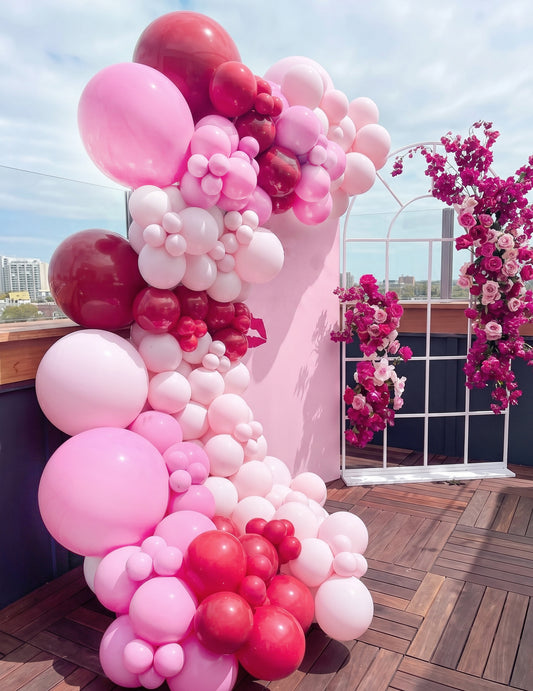 100 мини светлорозови латексови балона 13 см за декорация
