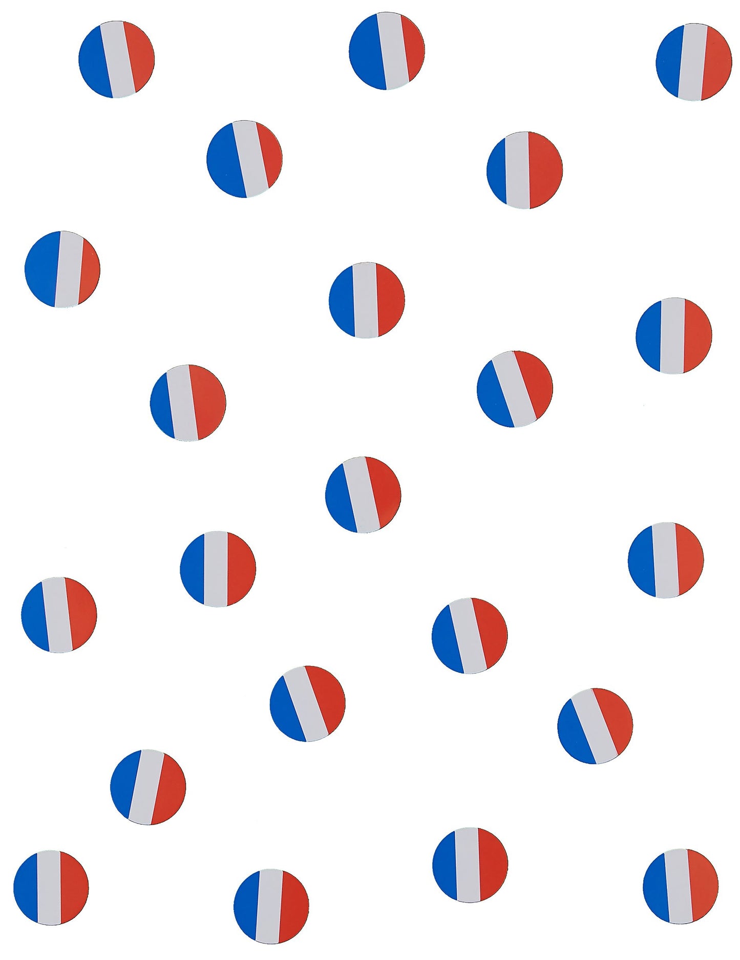 Детайл от мотивите на конфетите за маса флаг Франция