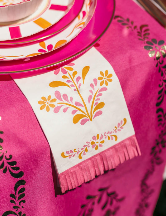 16 хартиени салфетки с ресни Pink Limonade 20 x 40 см