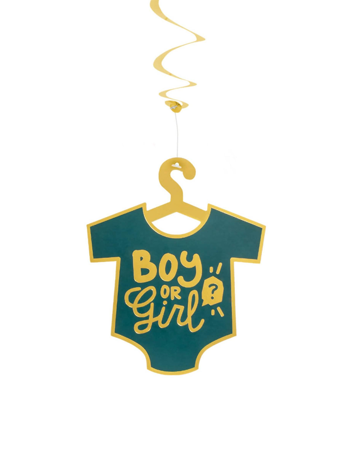 Детайл на мотива боди на висящите декорации Boy or Girl