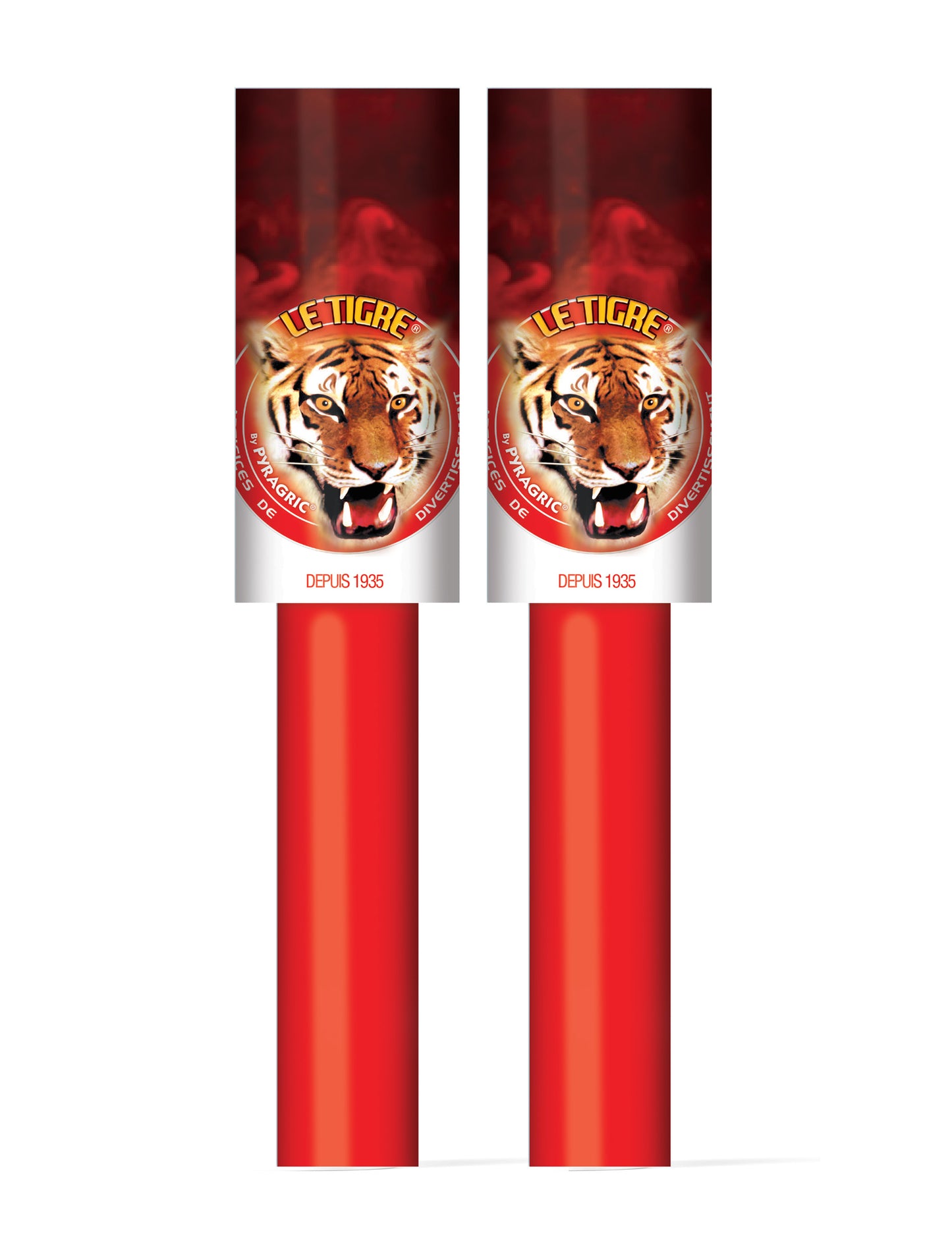 2 червени ръчни димни гранати, 45 секунди