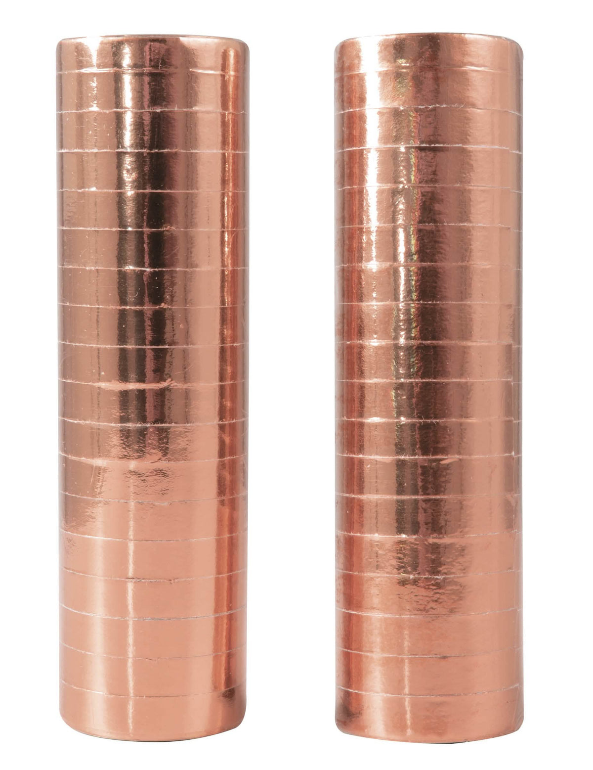 Rouleaux de serpentins rose gold métallisé