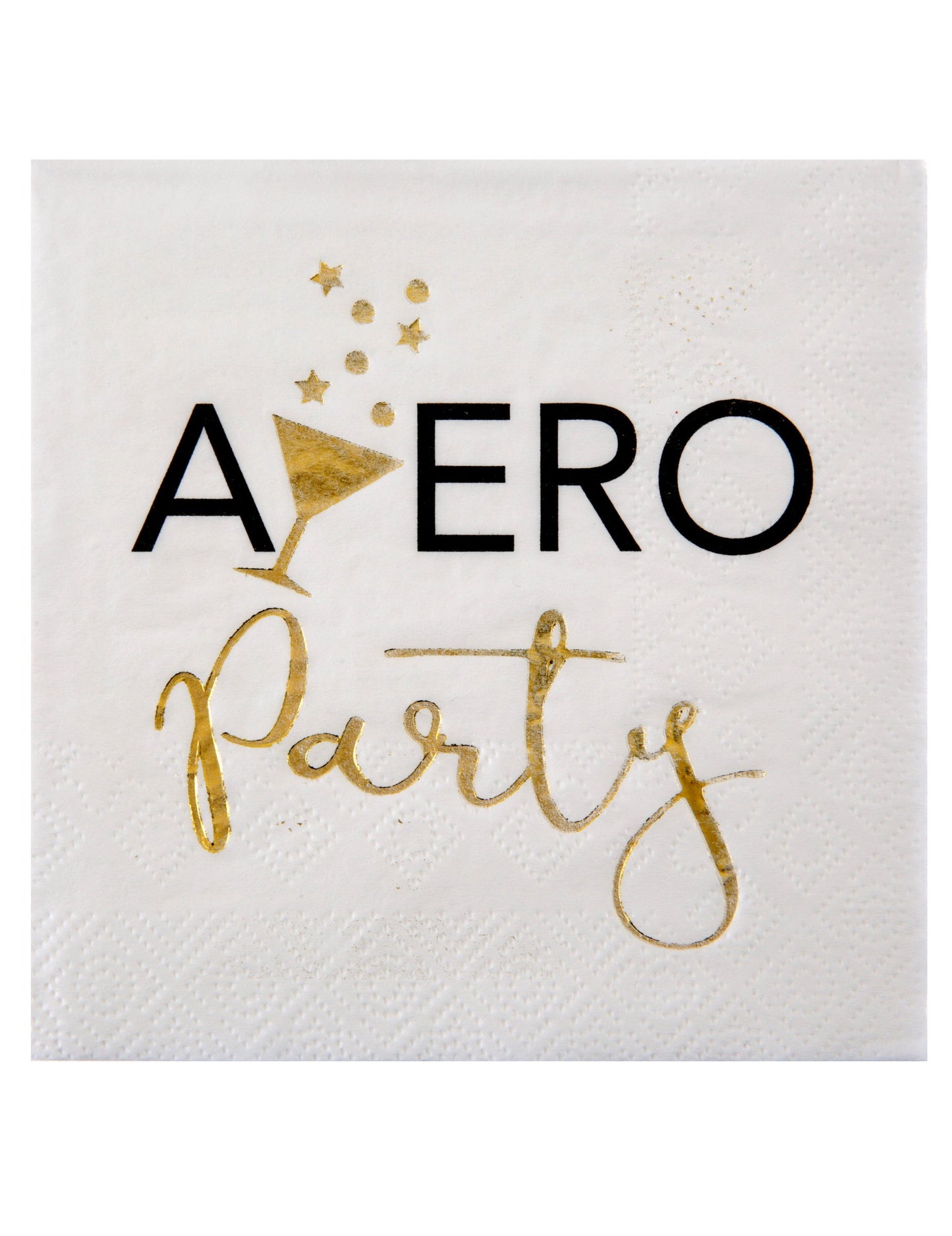 20 малки хартиени парти салфетки в бяло и златисто, 25 х 25 см cm украса за маса