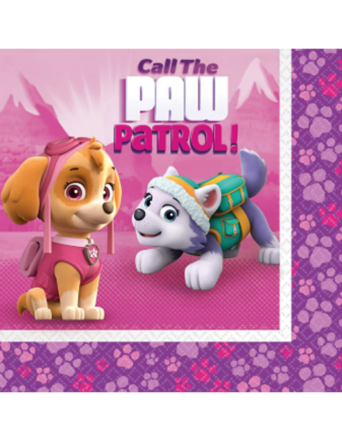 хартиени салфетки Pat'Patrouille за дете розов с Stella et Everest