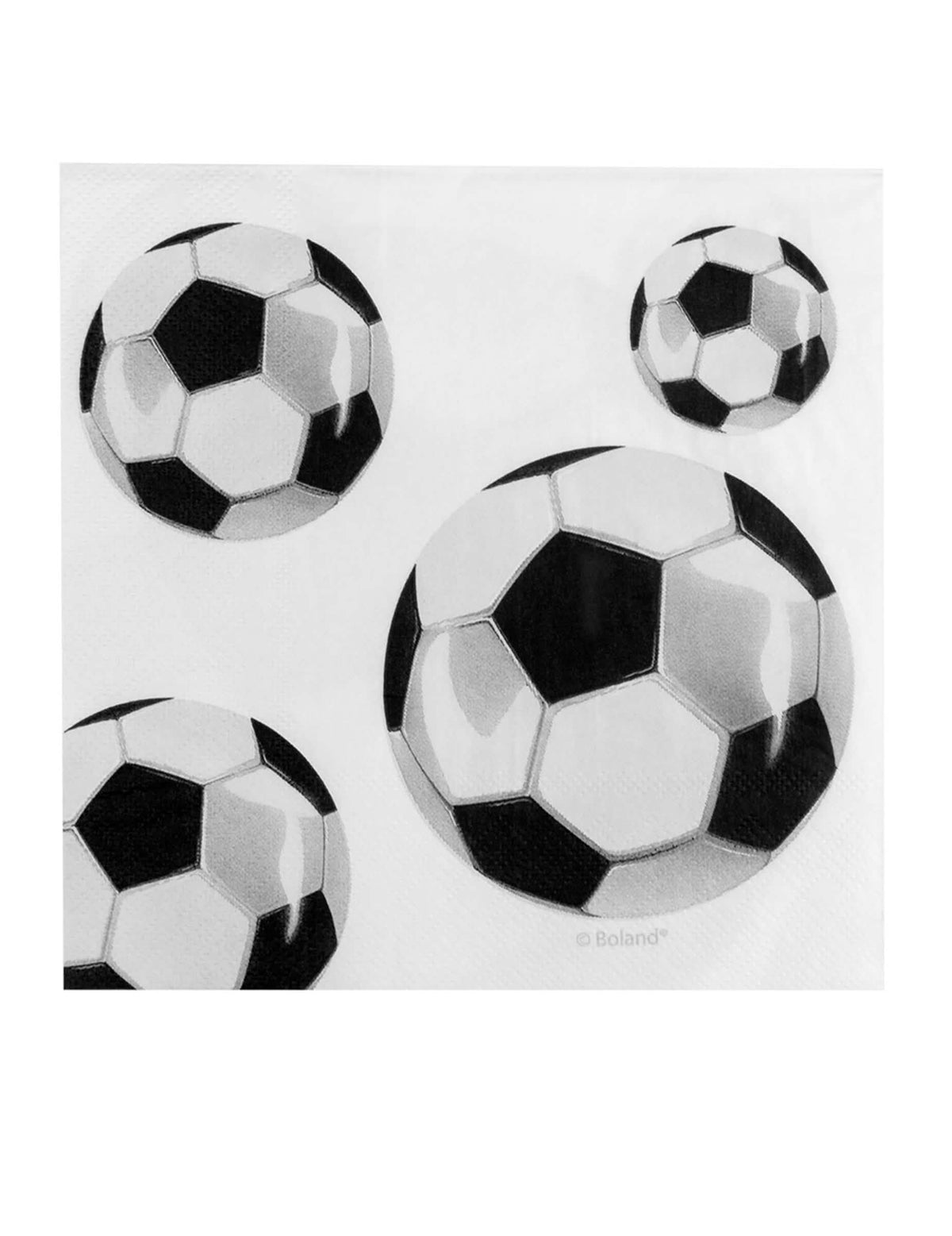 Плосък изглед на мотив от балони върху хартиени салфетки Foot party