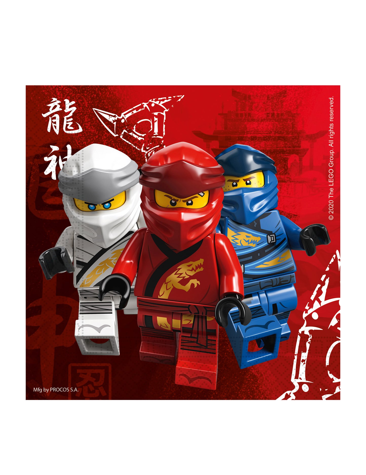 20 FSC LEGO Ninjago 33 x 33 cm хартиени кърпи