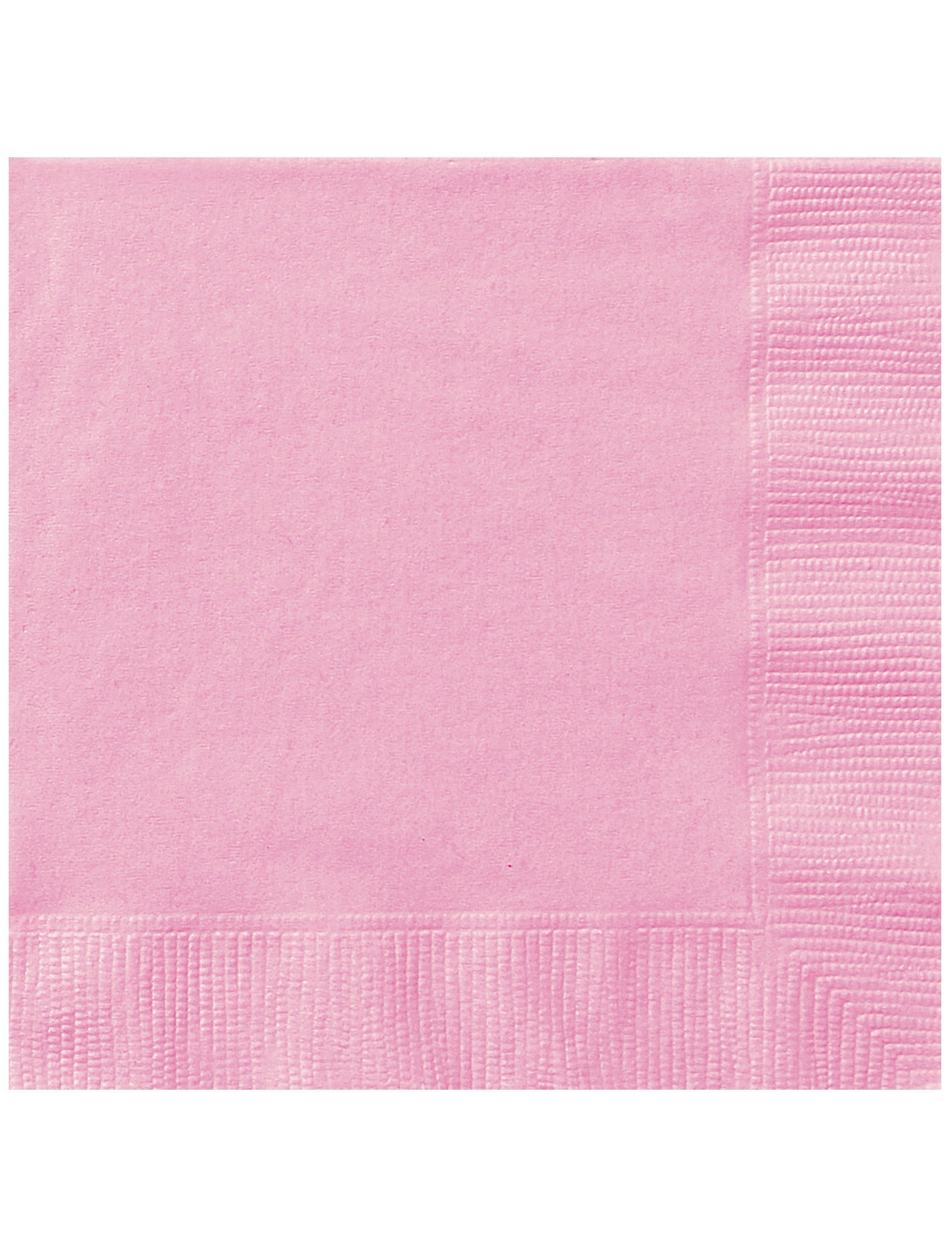 Serviettes en papier unies pour fête rose clair effet pastel