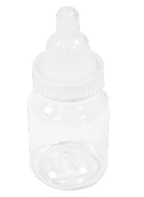 Biberons pour dragées pour baby shower transparents