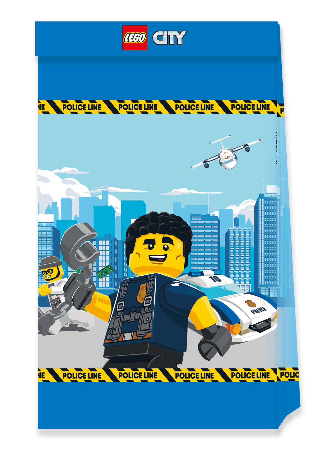 4 малки хартиени торбички Lego City