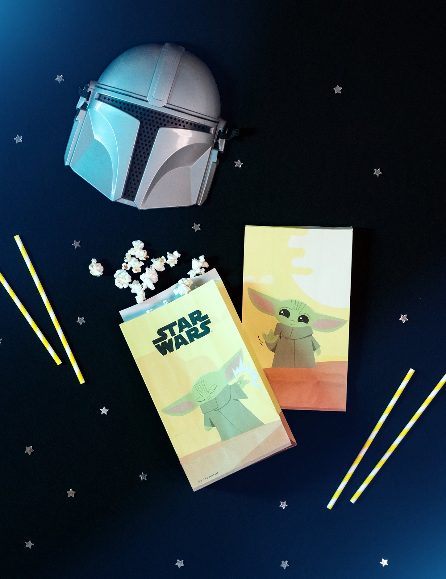 4 Бебешки хартиени торби Yoda Мандалорян