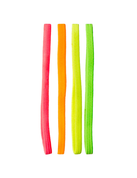 Détail des coloris du tours de tête fluos pour adulte