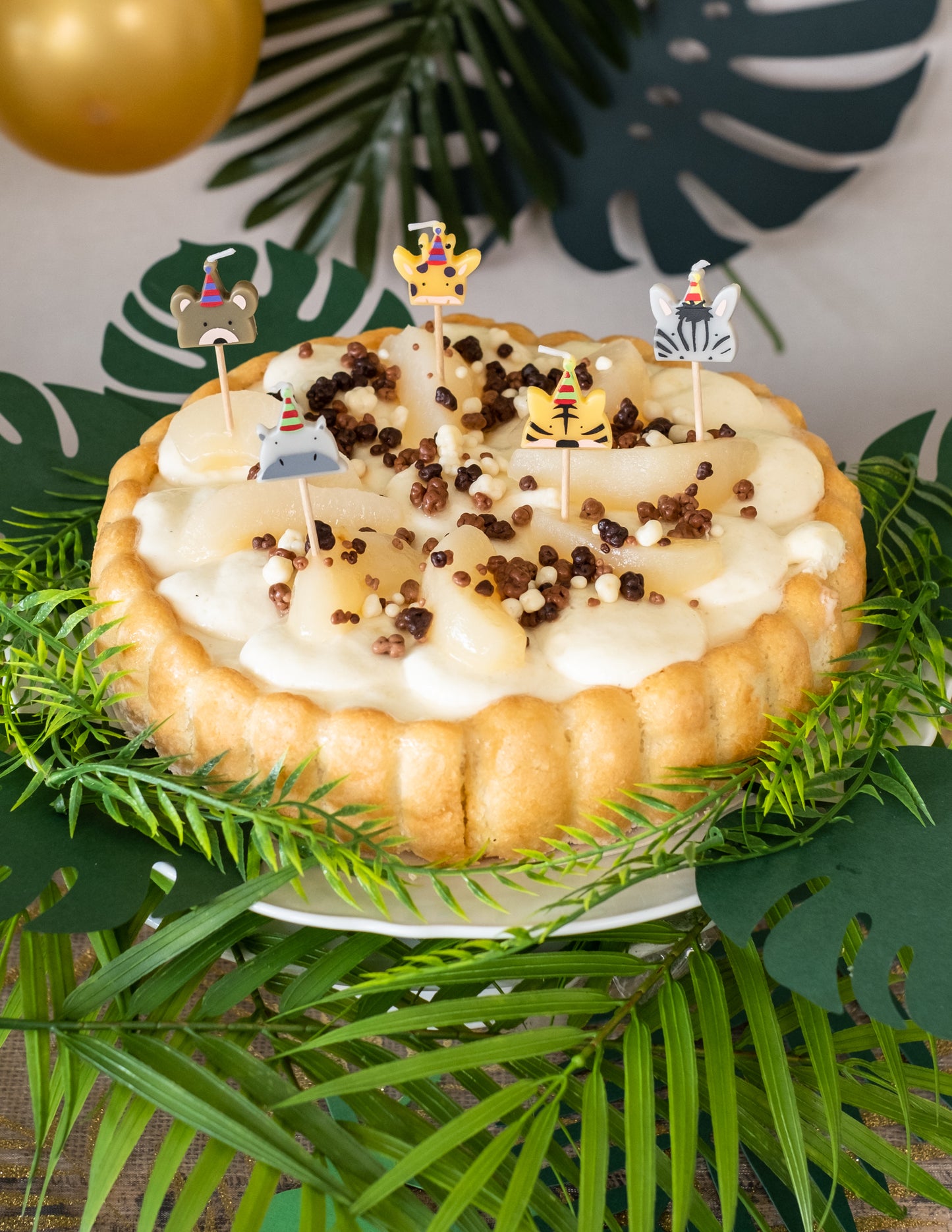 5 свещи на върхови диви животни 2,5 х 2,5 см.