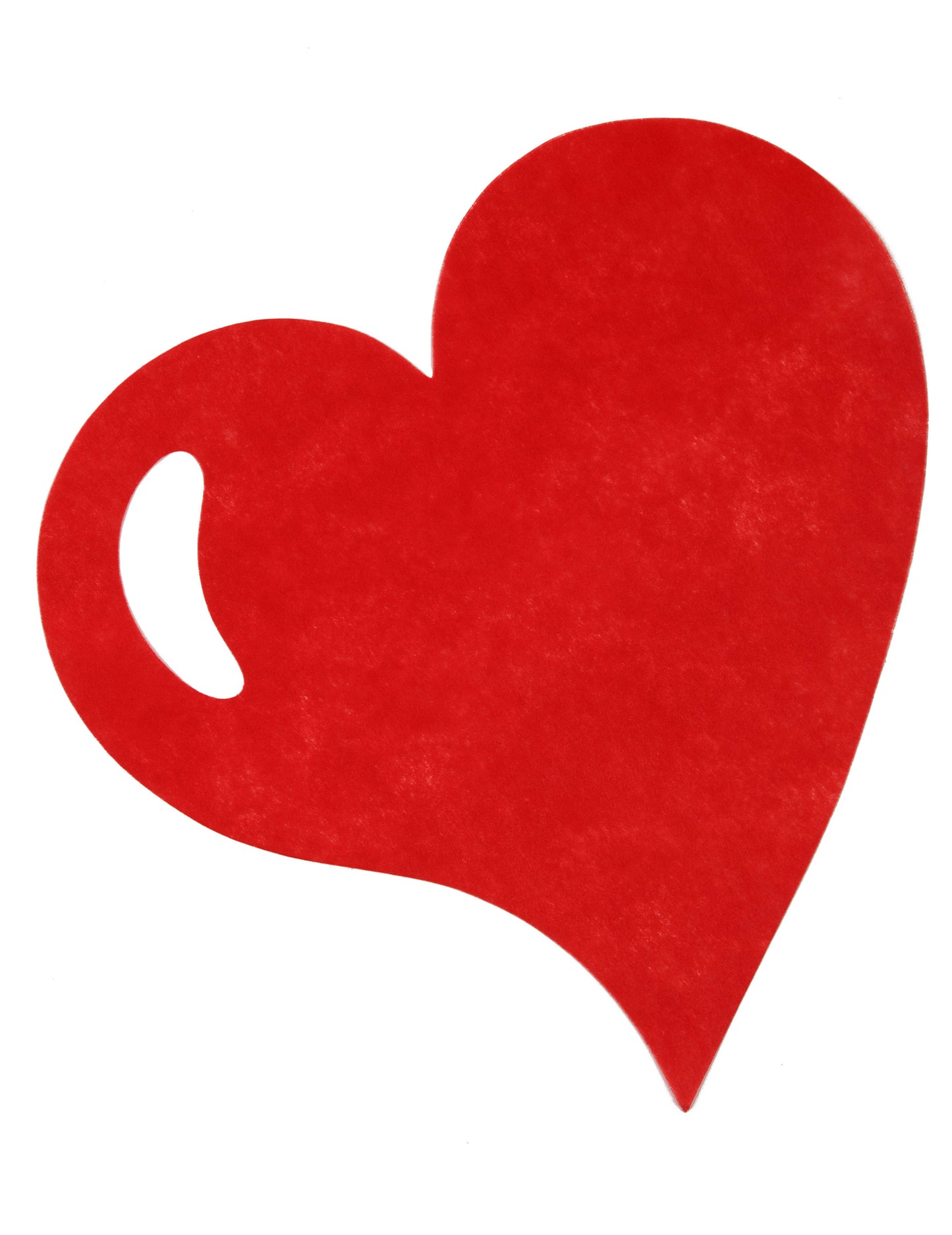 50 набори от червено сърце на маса 38 cm