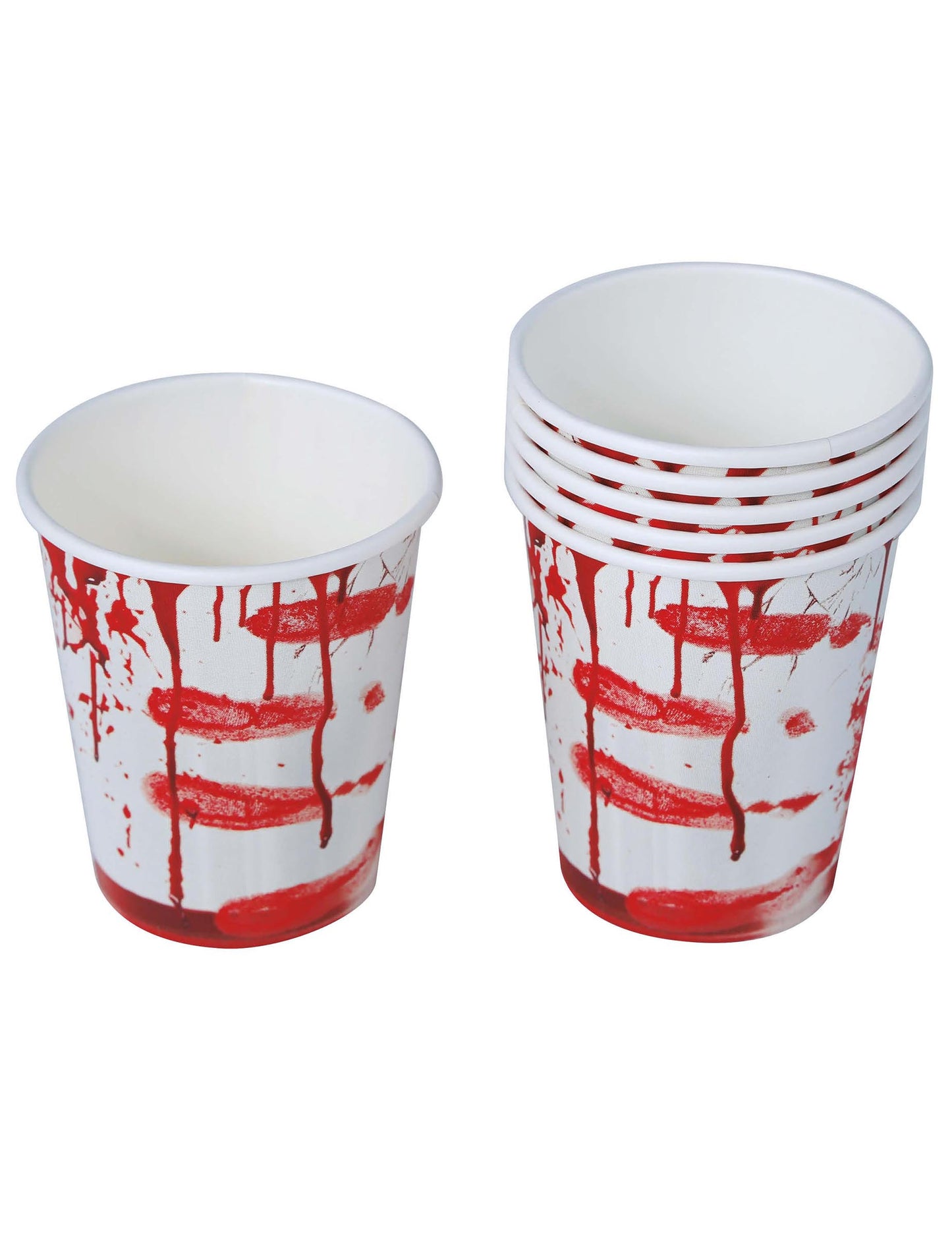 6 кървави картонени чаши за Хелоуин 240 мл