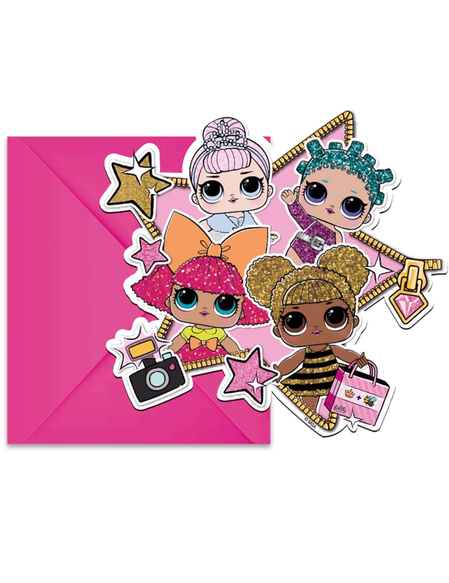 6 покани LOL™ с пликове