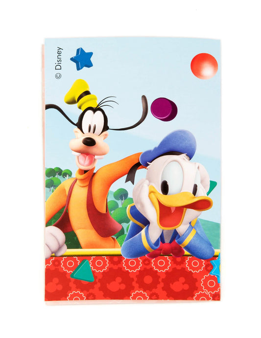 Illustration montrant Dingo et Donald Duck des invitations carton Mickey Mouse