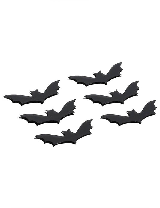 Vue rapprochée des 6 stickers pour peau chauve-souris