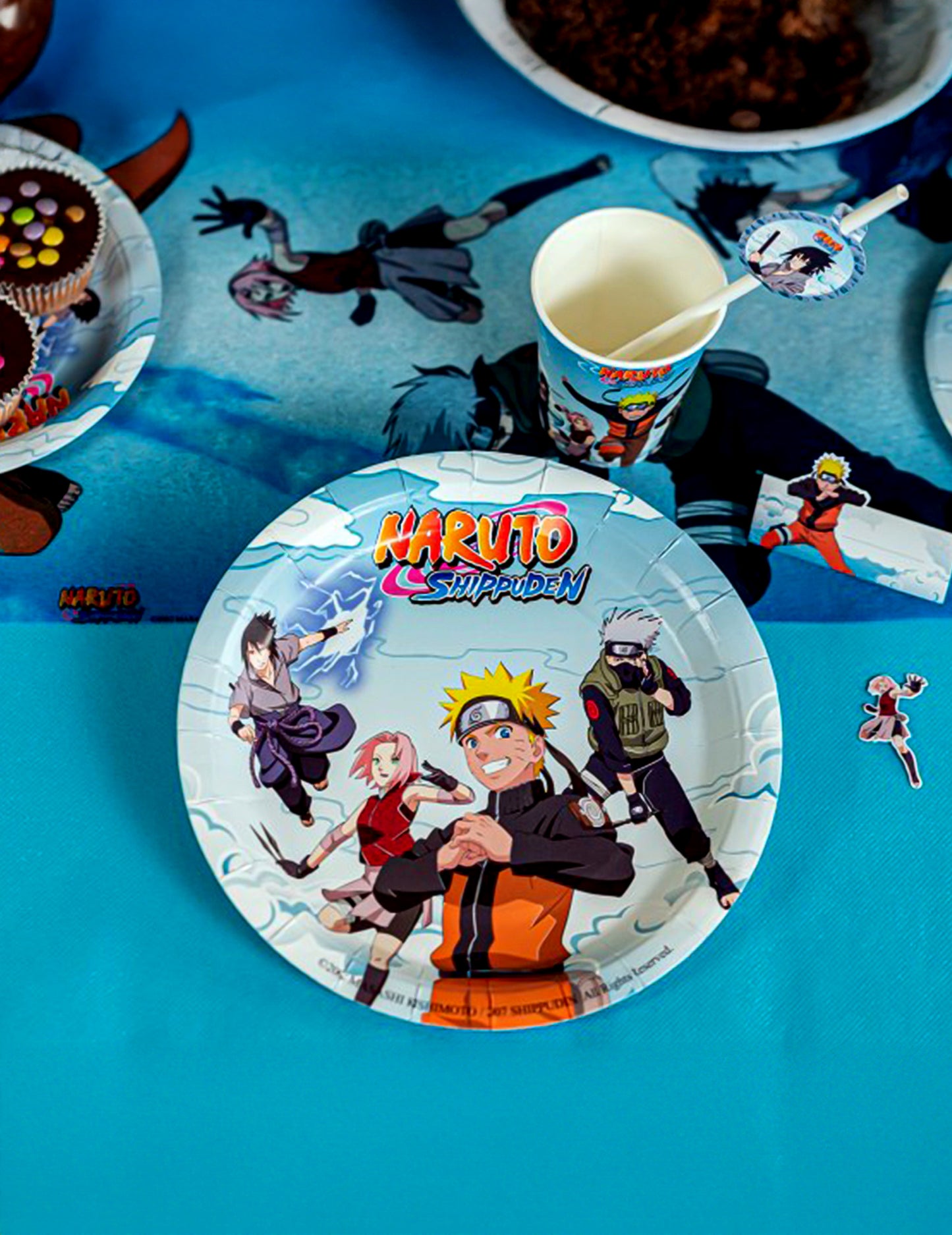 8 чинии 23 см картон Naruto Shippuden™