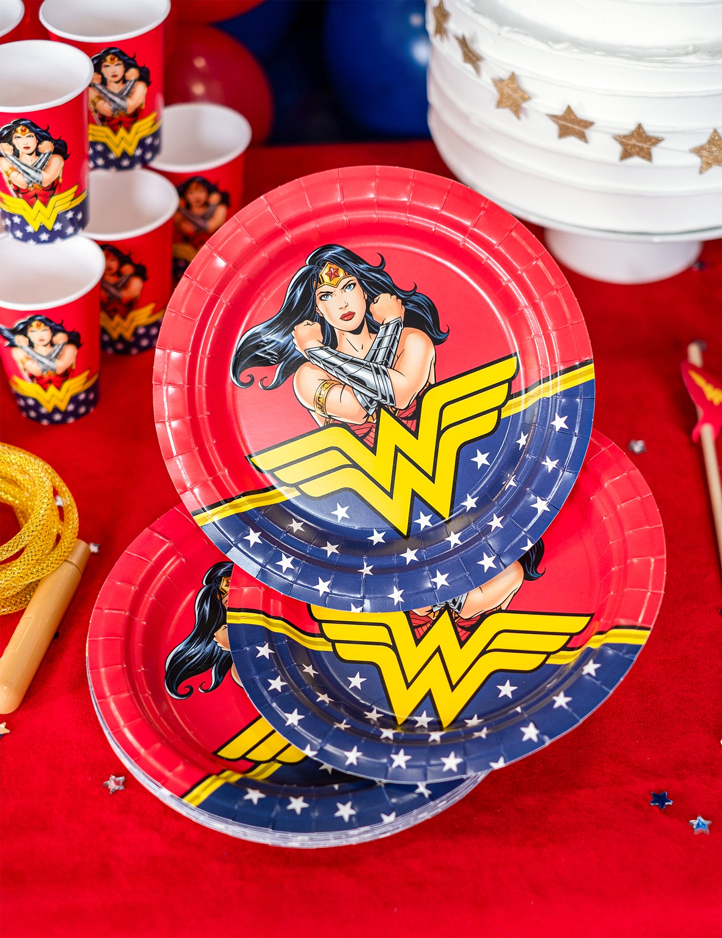 8 картонени плочи Wonder Woman 23 cm
