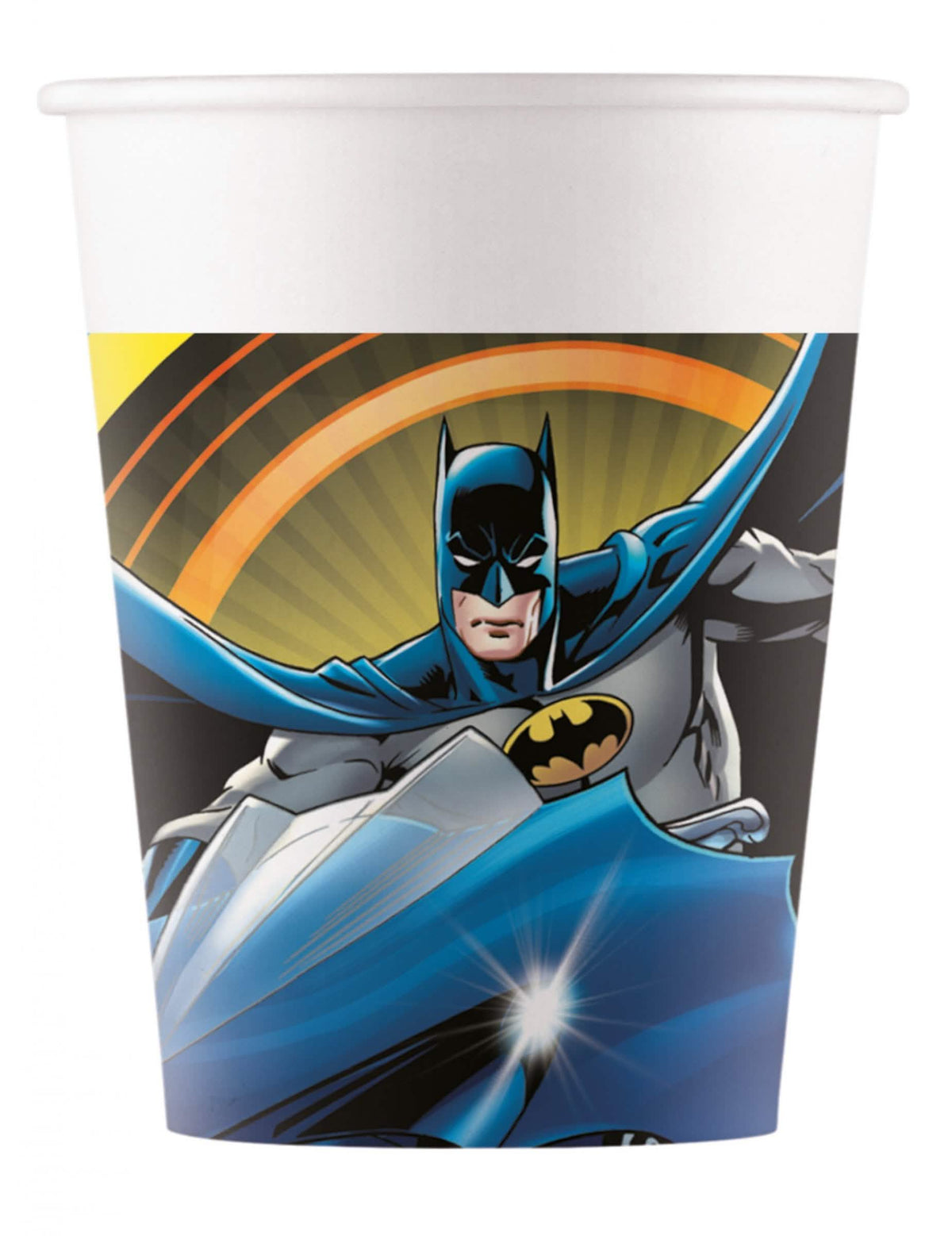 Картонени чаши Batman за дете синьо и бяло