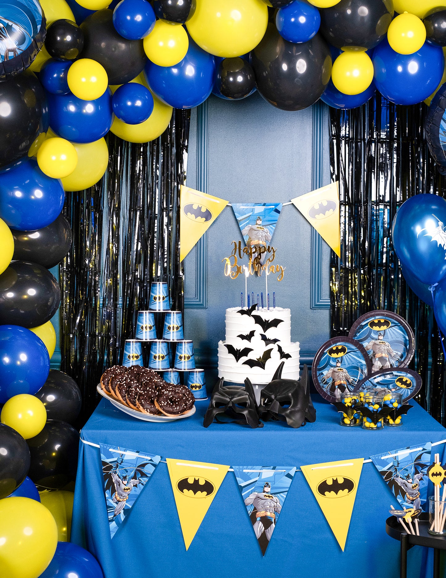 8 картонени чаши Batman 210 ml