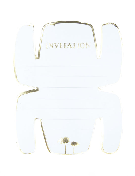 Détail de la zone d'écriture des invitations totem aventurier