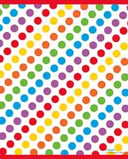 Празнична чанта за рожден ден за деца многоцветно на точки