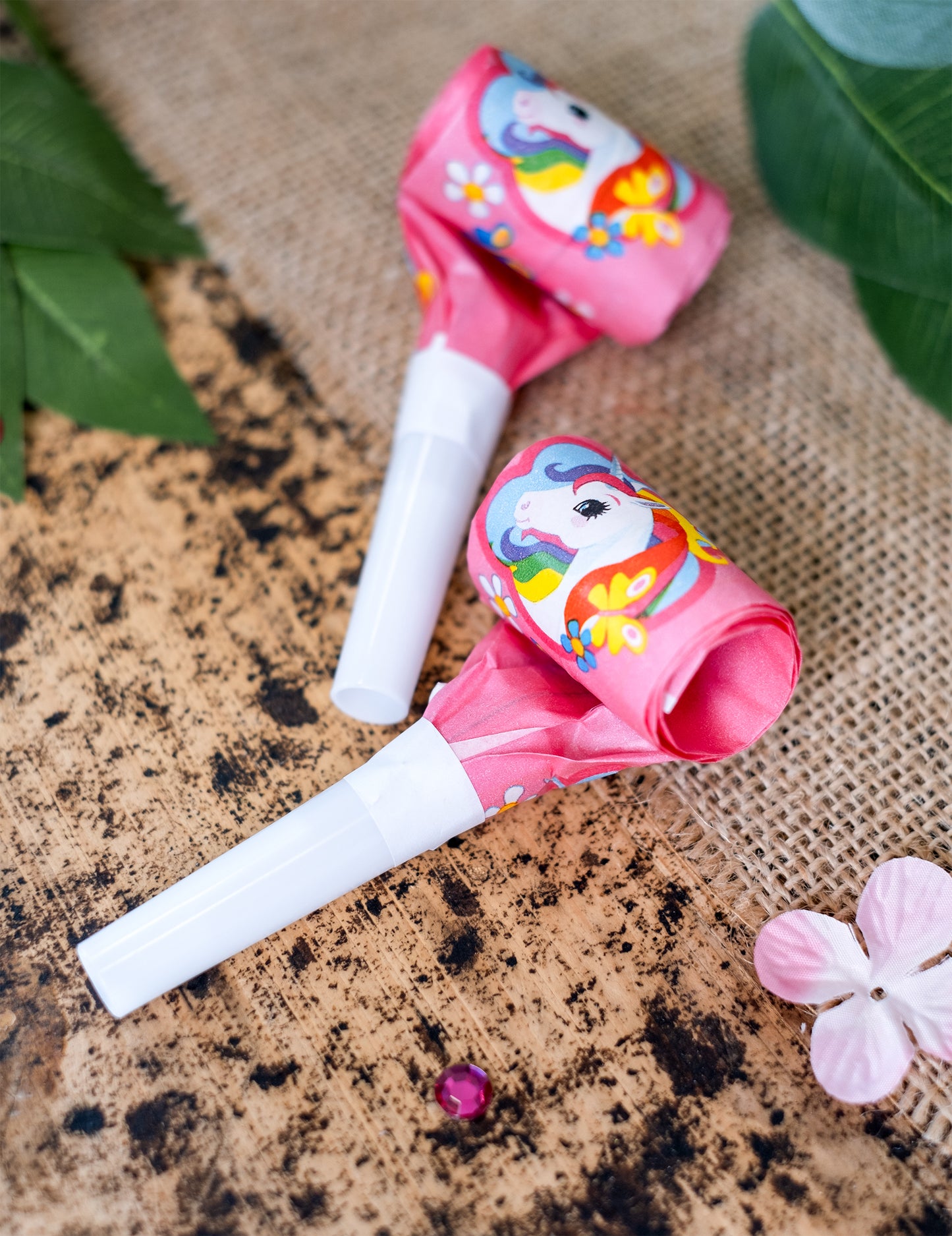 Mise en situation du sans-gênes Licorne Arc-en-ciel