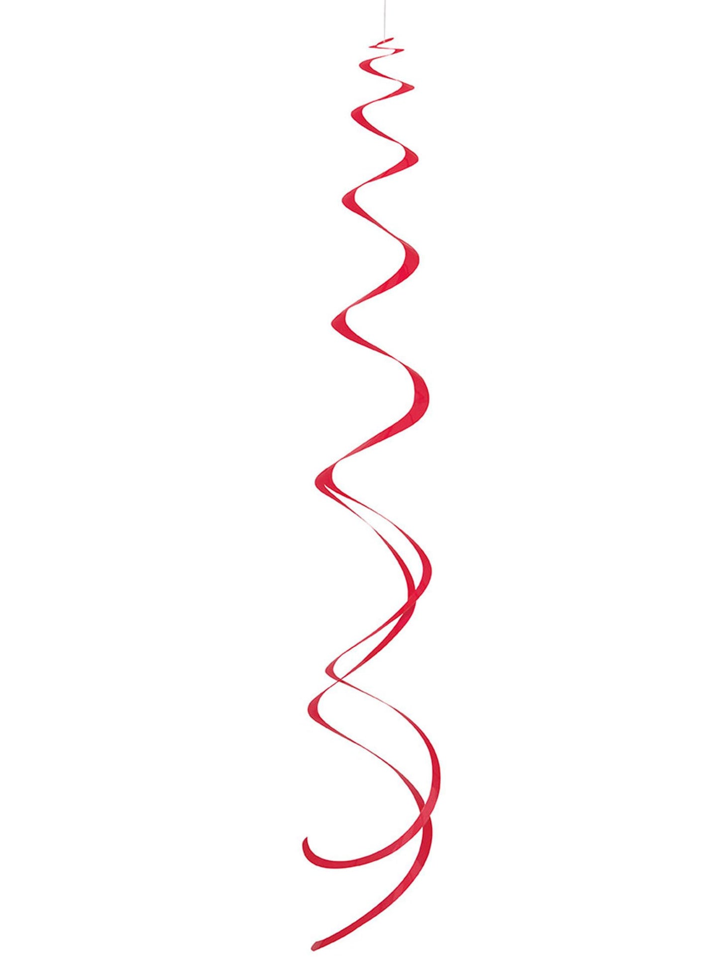 8 червени спираловидни суспензии