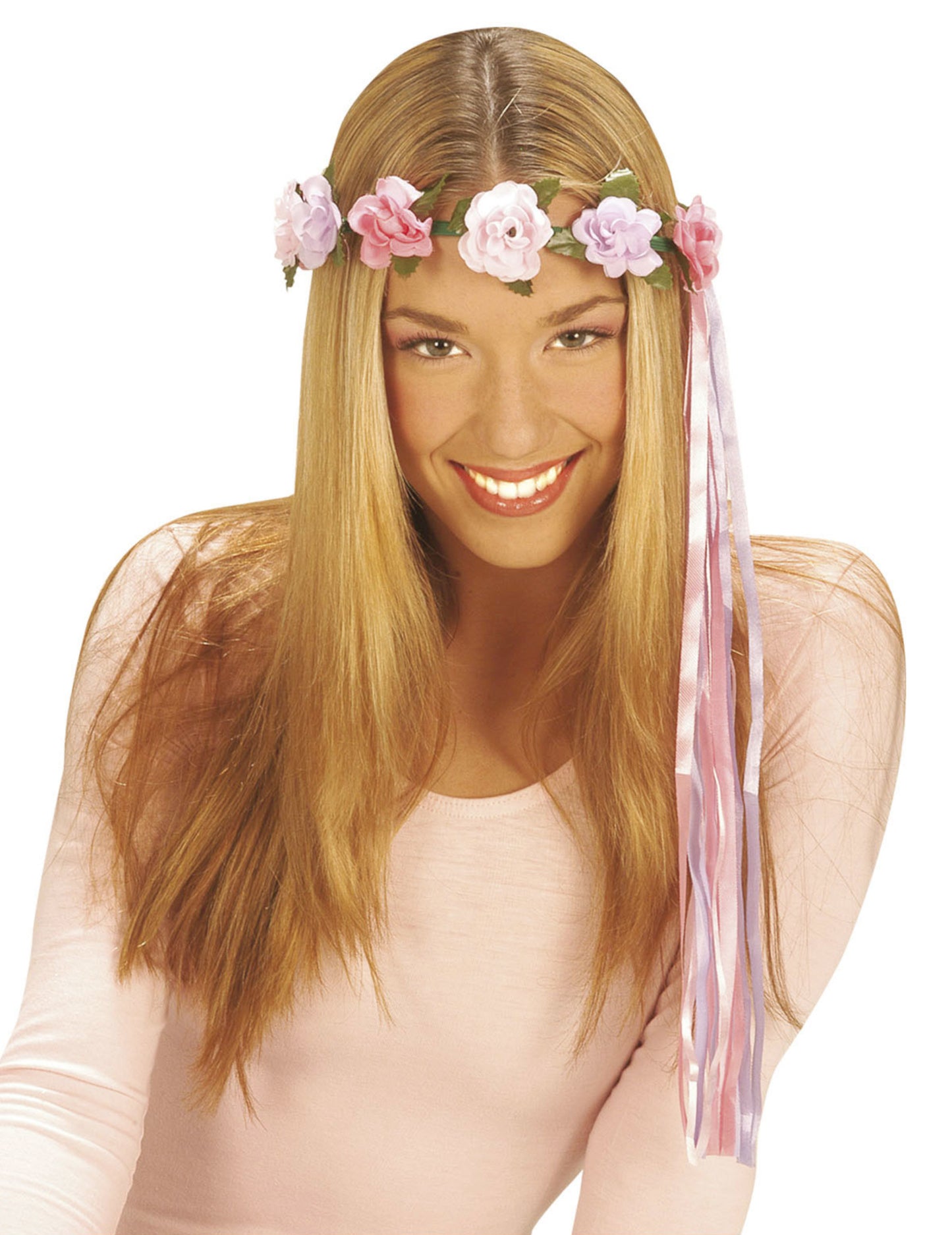 Многоцветният пръстен за цветя за фея на косата елф