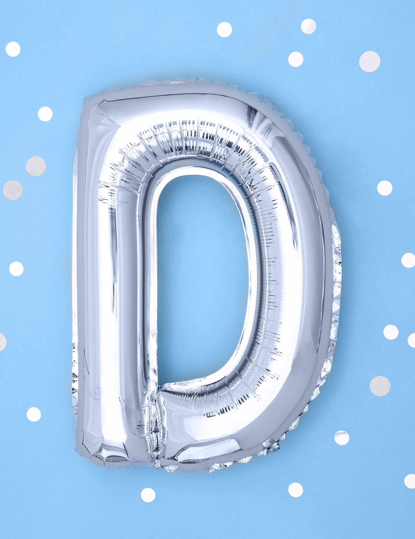 Алуминиева алуминиева топка 32 см сребърна буква