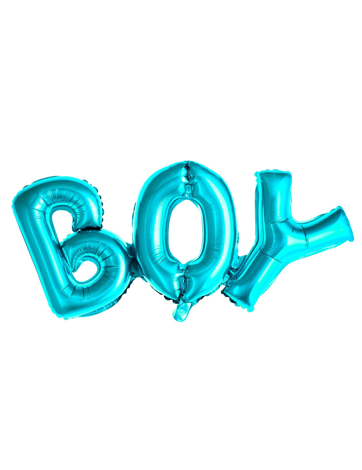 Балон от алуминиево фолио с букви boy за baby shower син