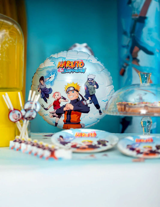 Кръгъл алуминиев балон Naruto Shippuden™ 43 см