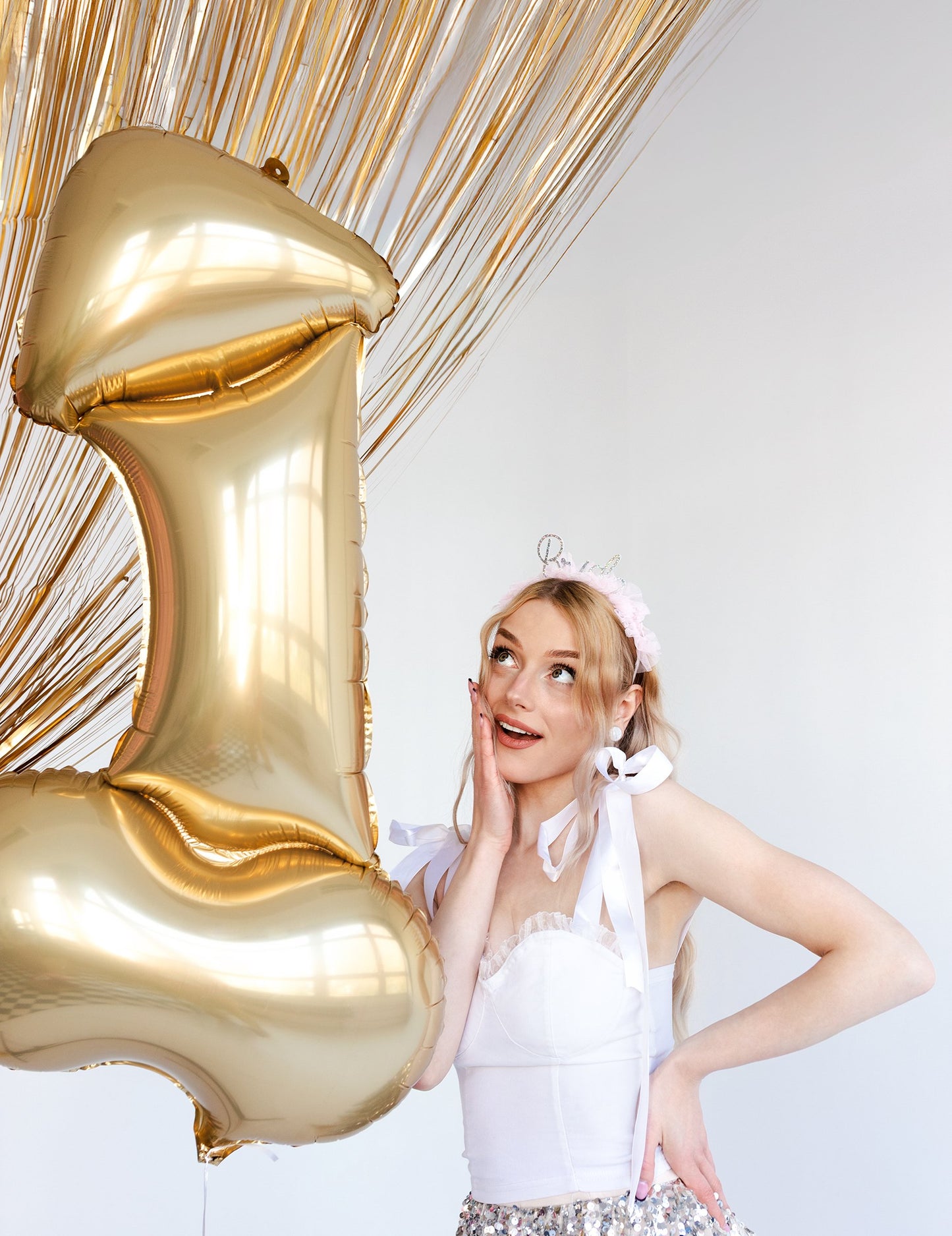 Златен Zizi 88 Алуминиев балон cm