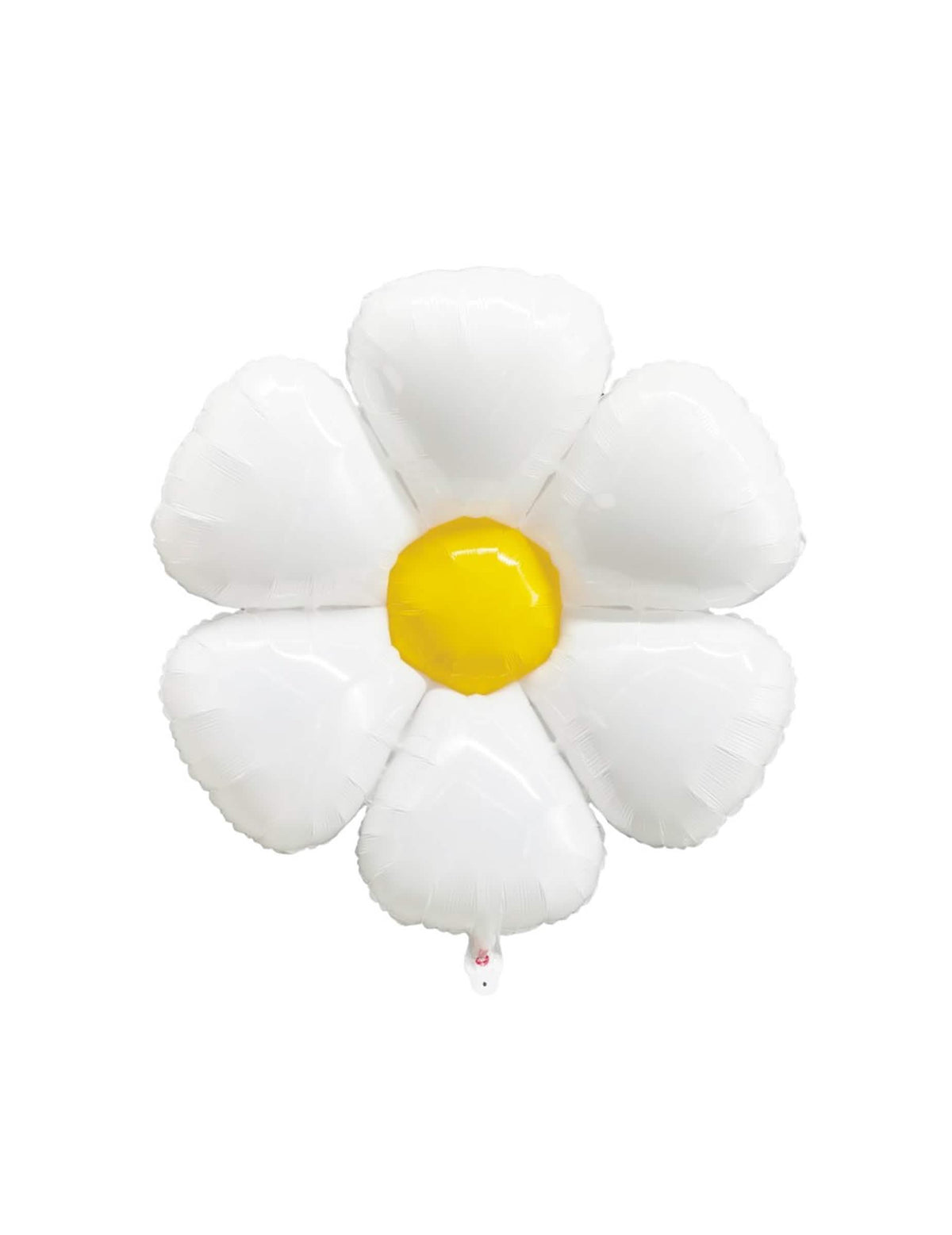 Ballon Marguerite pour fête blanc et jaune
