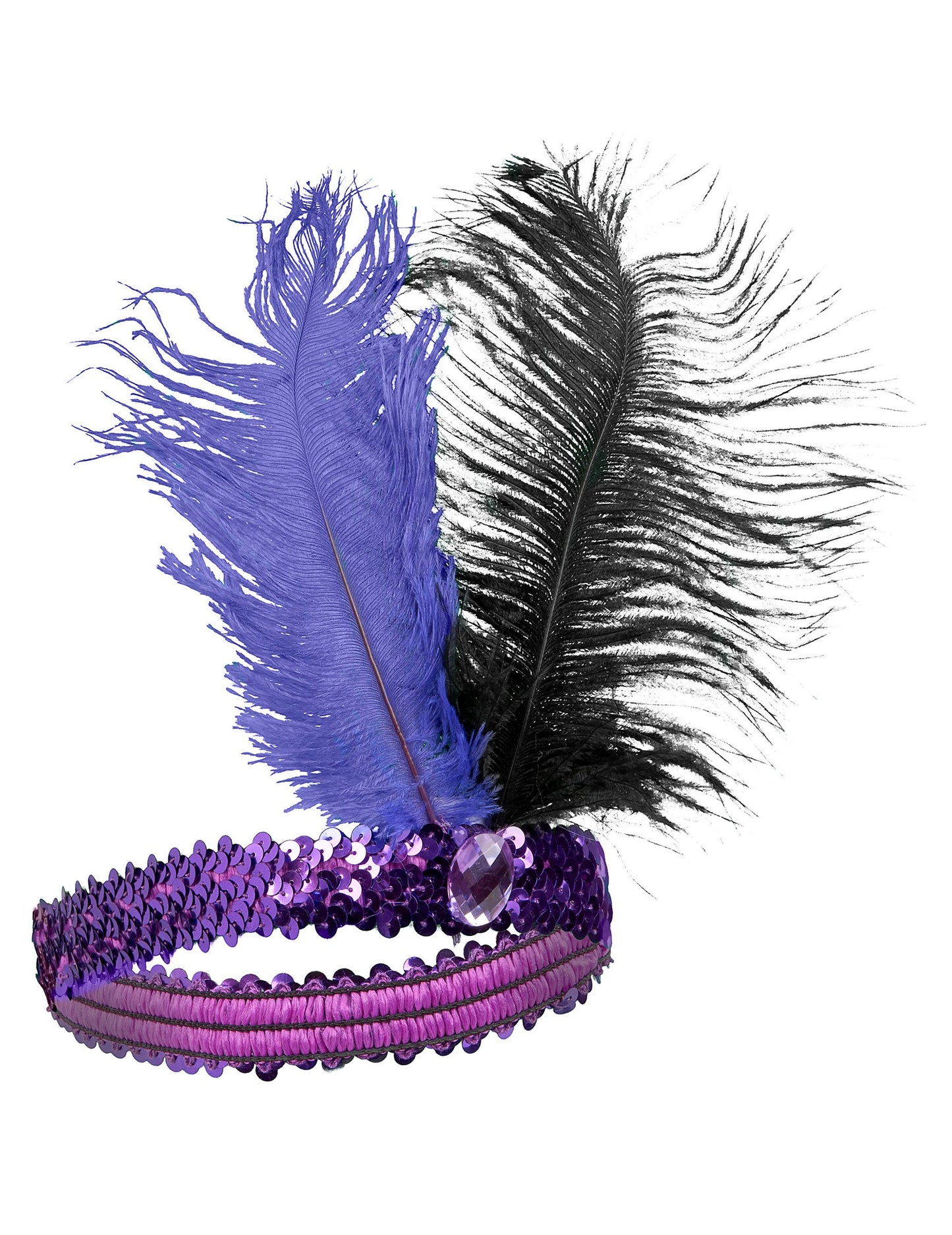 Възрастен пернат Чарлстън лента за глава