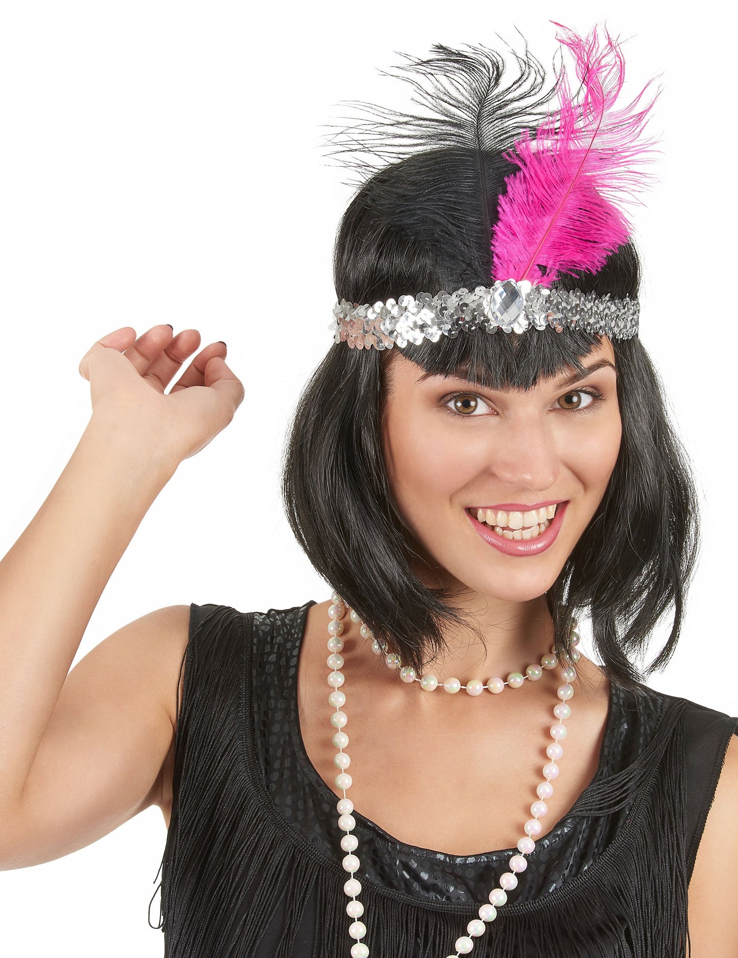 Възрастен пернат Чарлстън лента за глава