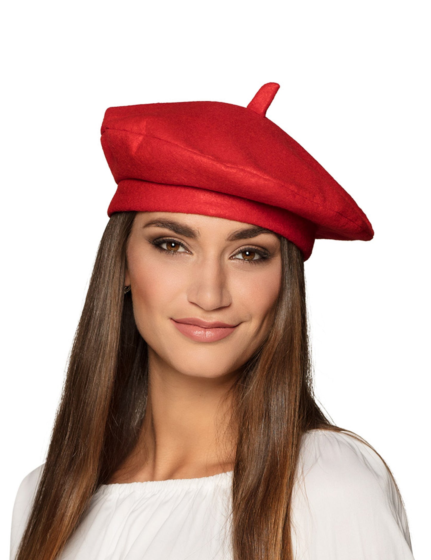 Барета за възрастни червени баски