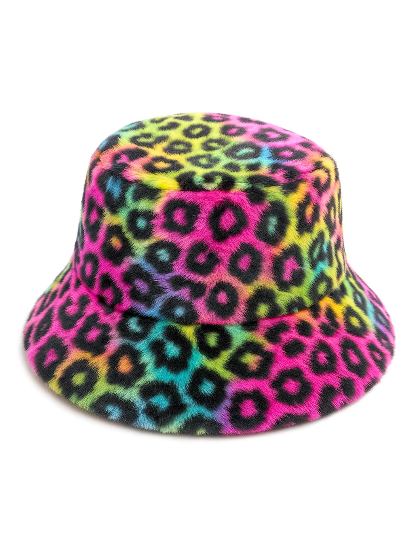 Многоцветна плюшена леопардова шапка тип „боб“