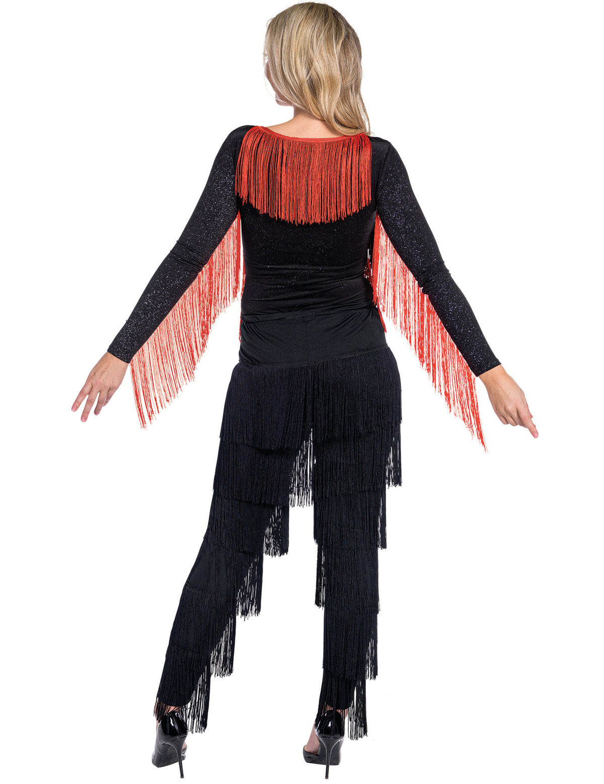 Body Charleston Red and Black Fringes