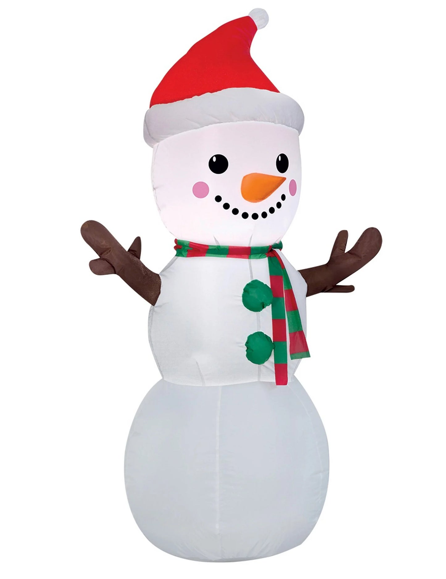 Надуваем и светещ снежен човек 120 cm