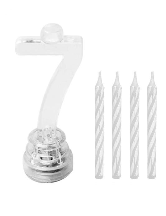 Bougies de rechange fournies avec la bougie lumineuse LED chiffre 7