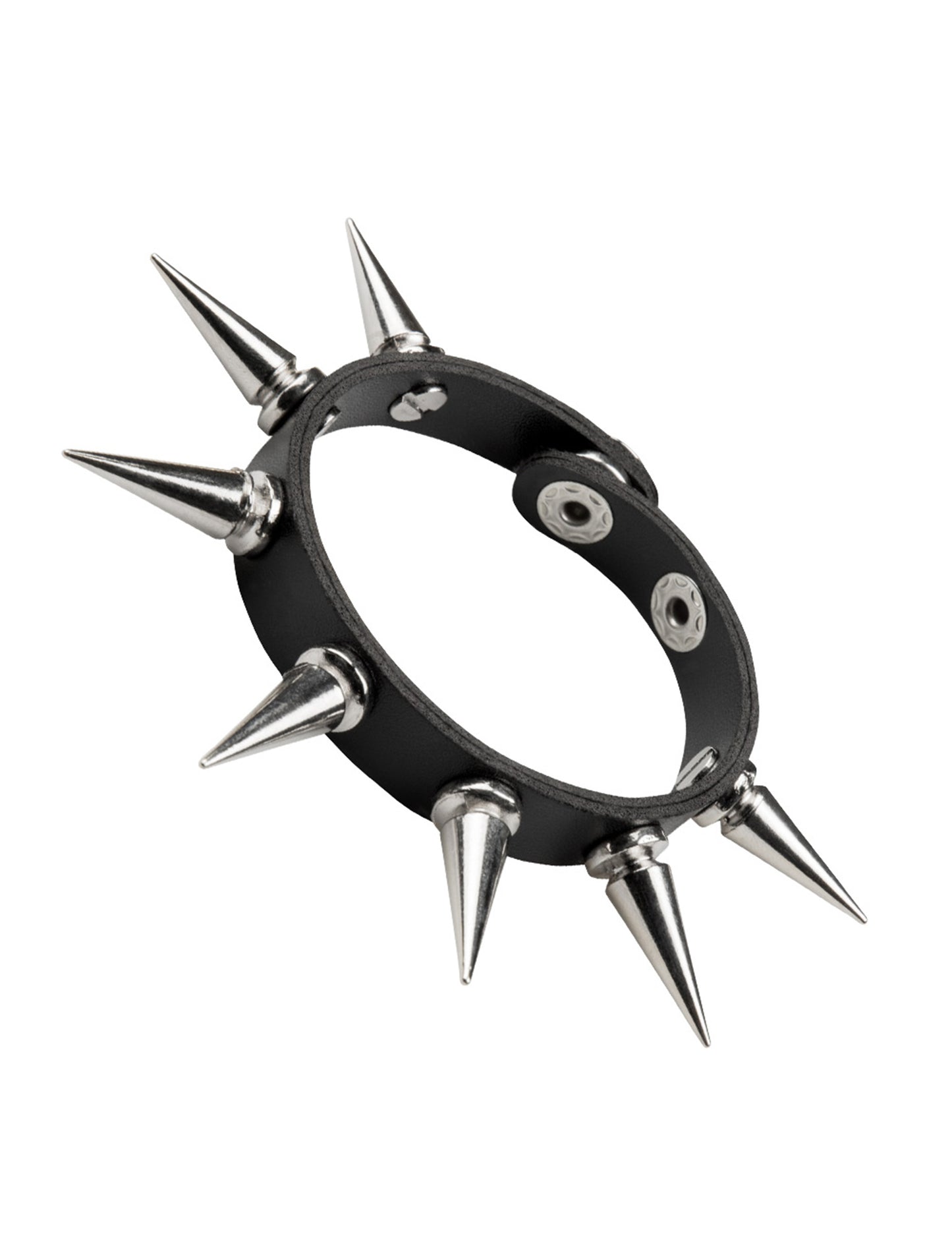 Vue de profil du bracelet punk pour adulte