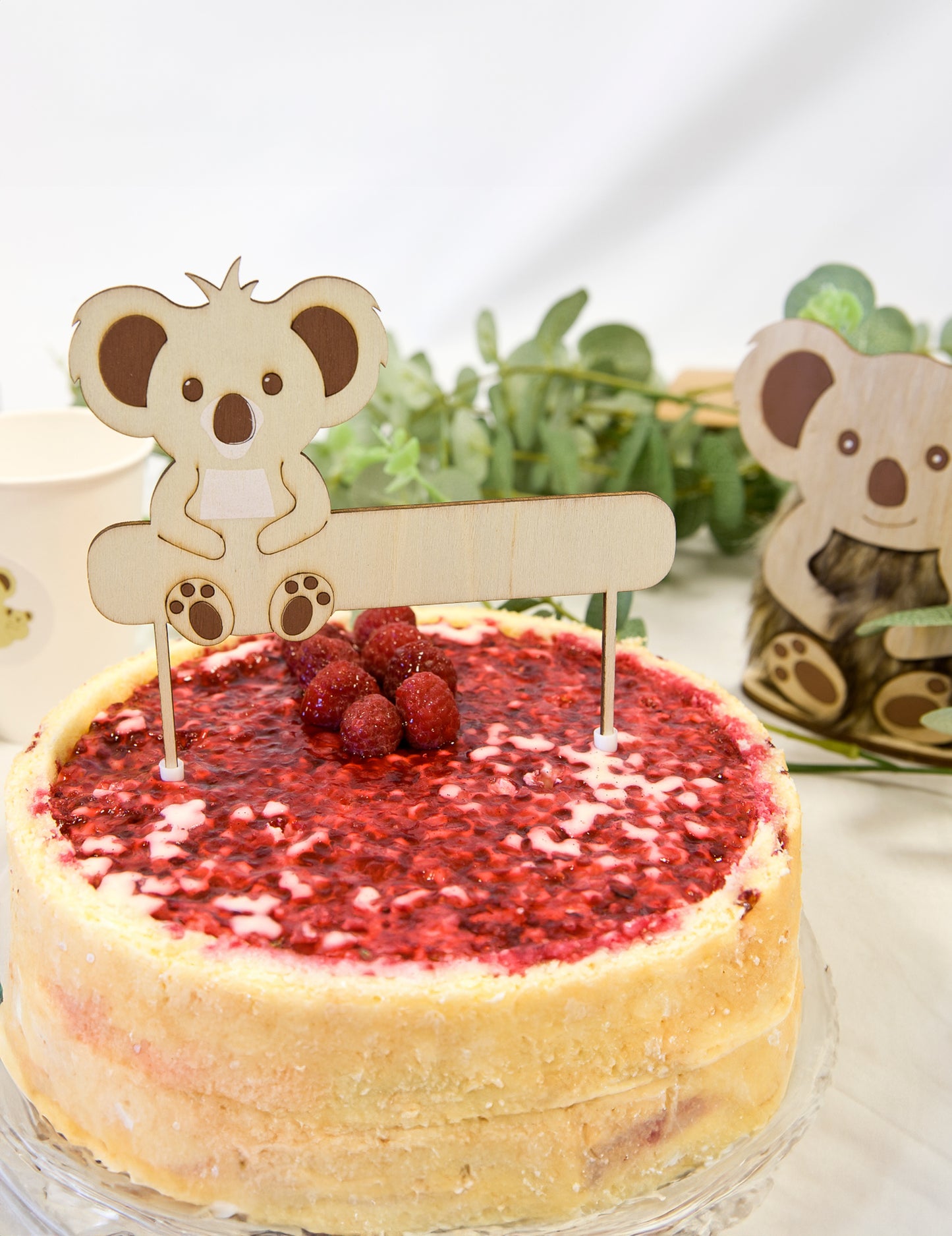 Koala 13 x 13 cm Персонализируем дървен топер Koala