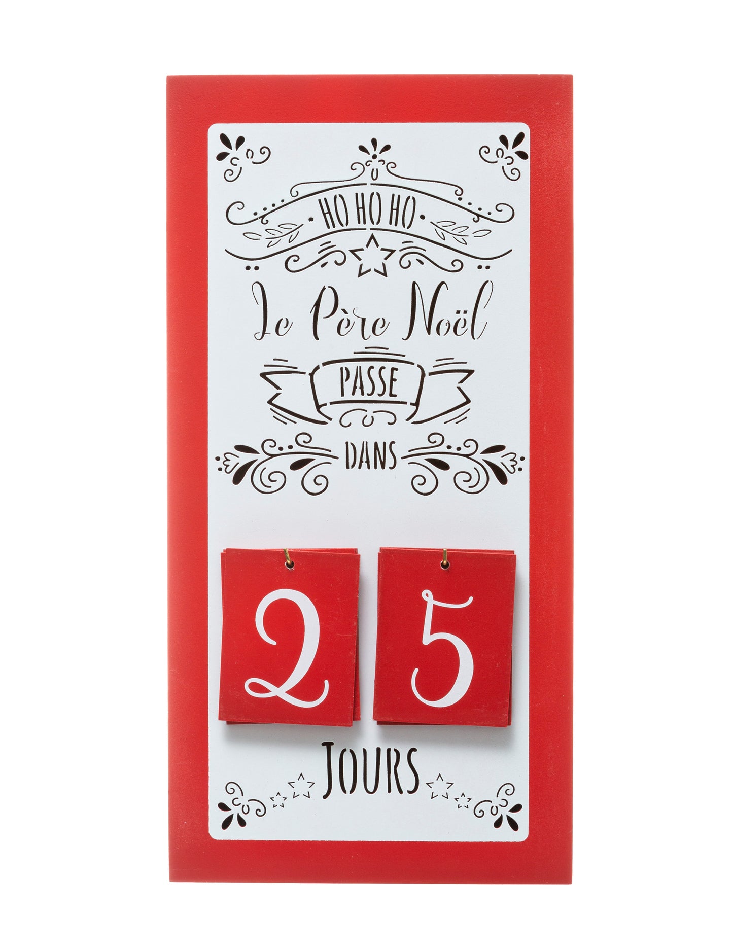 Дървен адвент календар с плот 40 x 20 cm