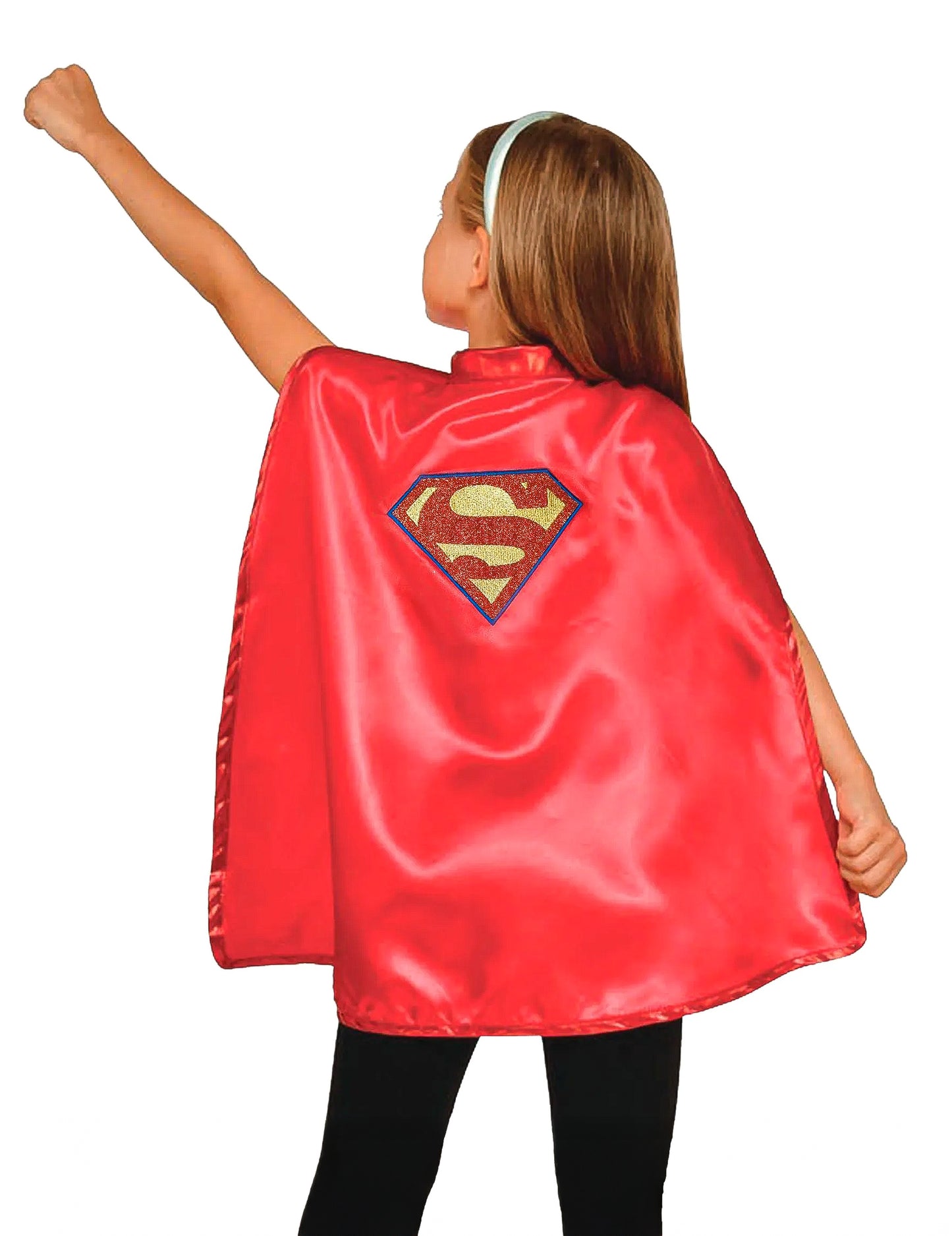 Кейп и лента за глава Supergirl Super Hero Момичета деца