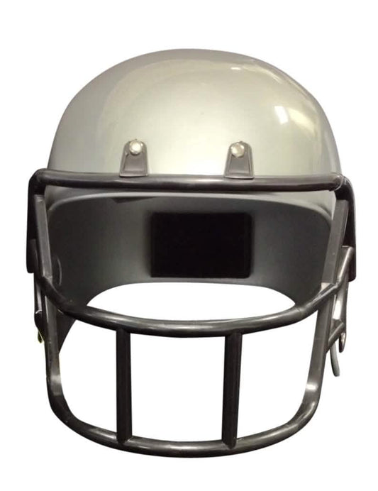 Vue de face du casque de footballeur américain