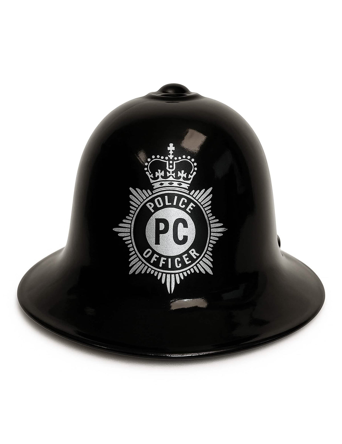 Vue de face du casque policier anglais